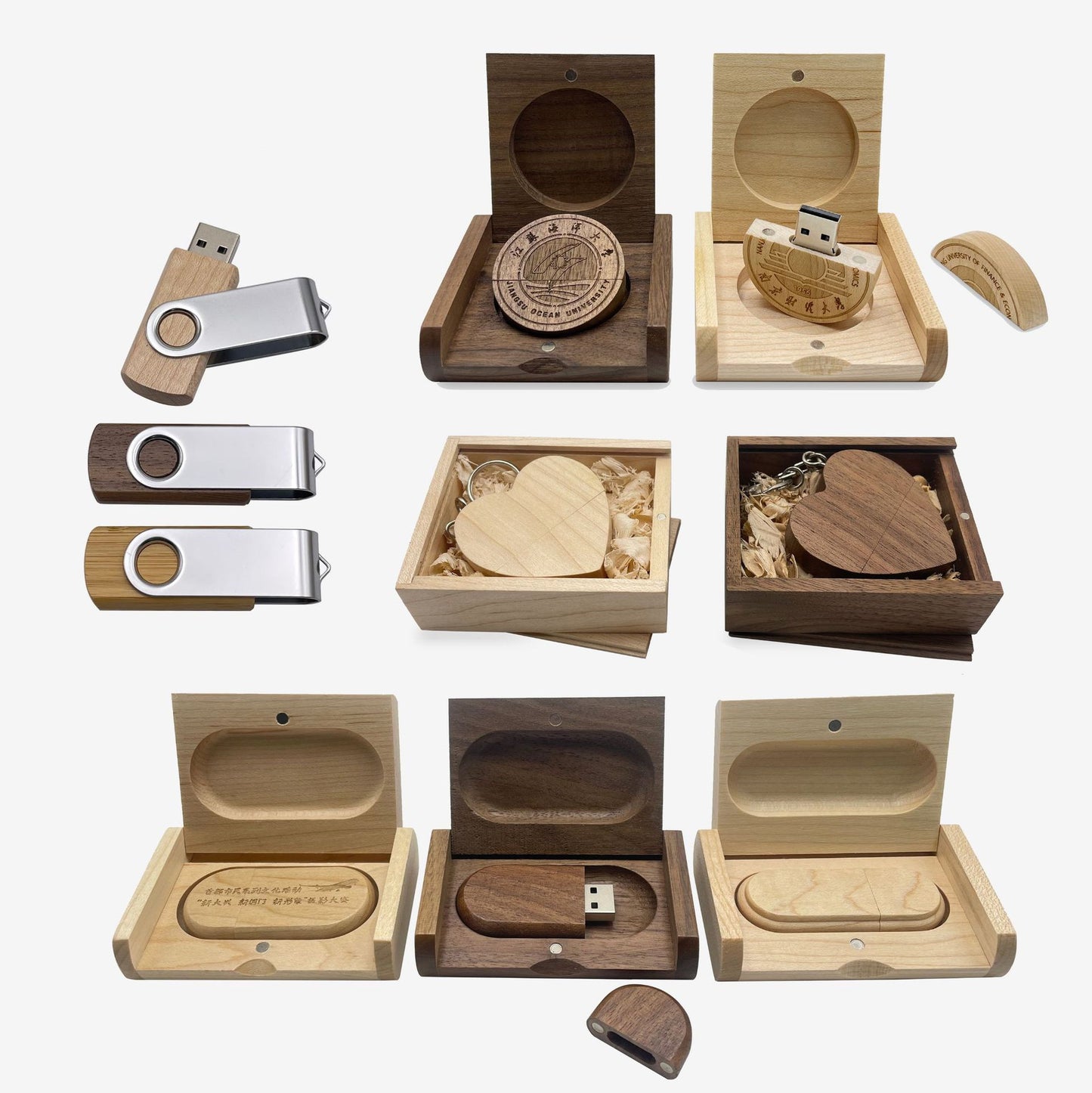 wooden usb drive