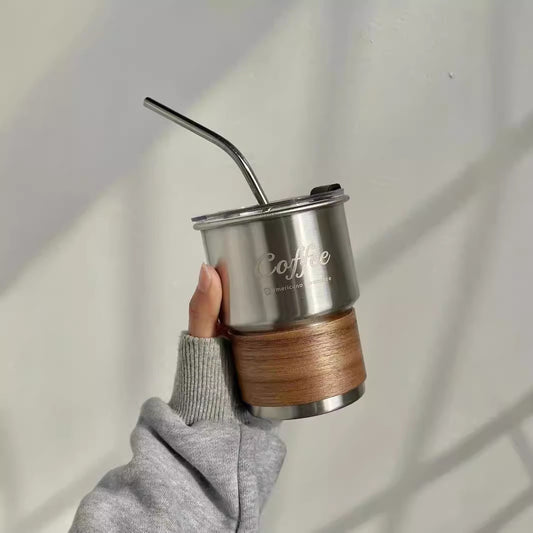 Coffee Cup with Straw