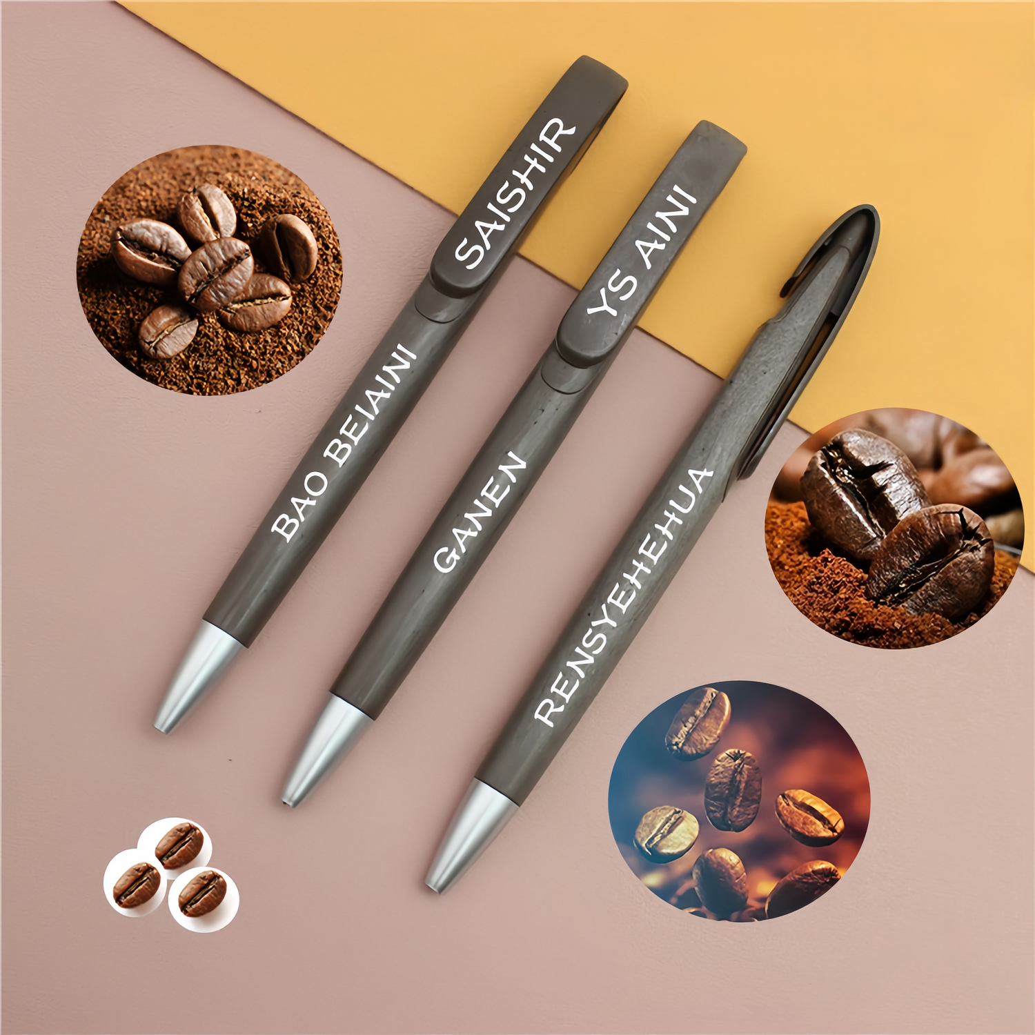 Coffee grounds pen