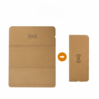 Cork Wireless Charger Foldable Mouse Pad