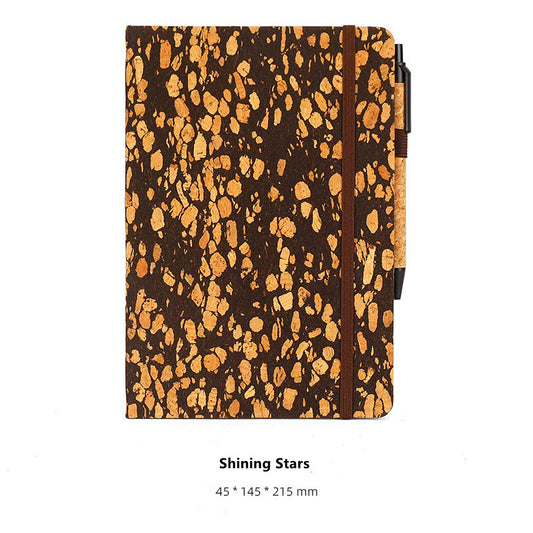 Eco-Friendly Coffee and Cork Notebook with Pen