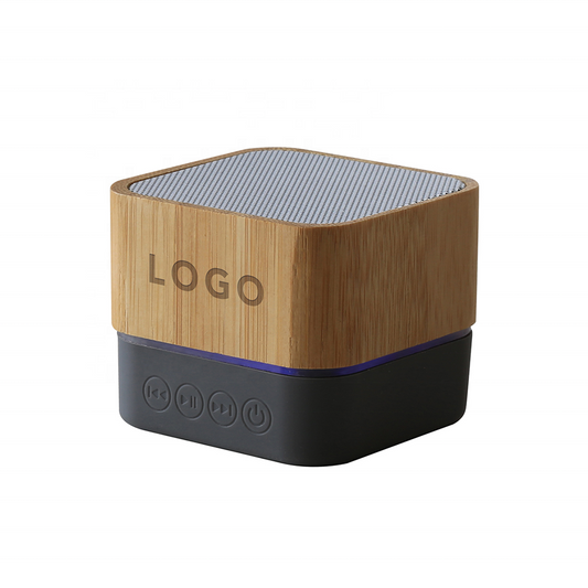 custom bamboo bluetooth speaker