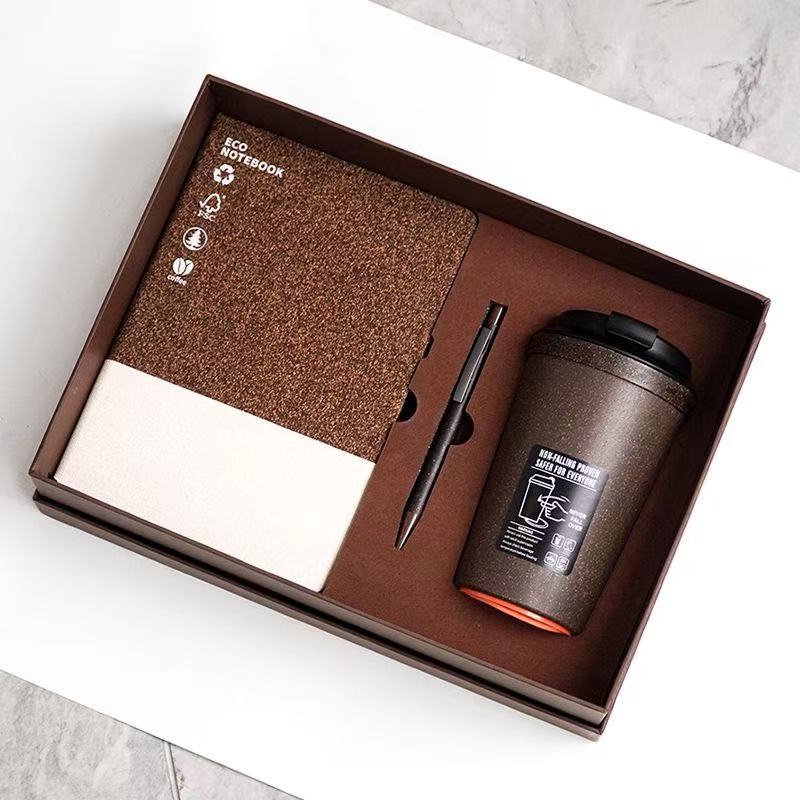 Eco-friendly Coffee grounds Notebook Gift Set