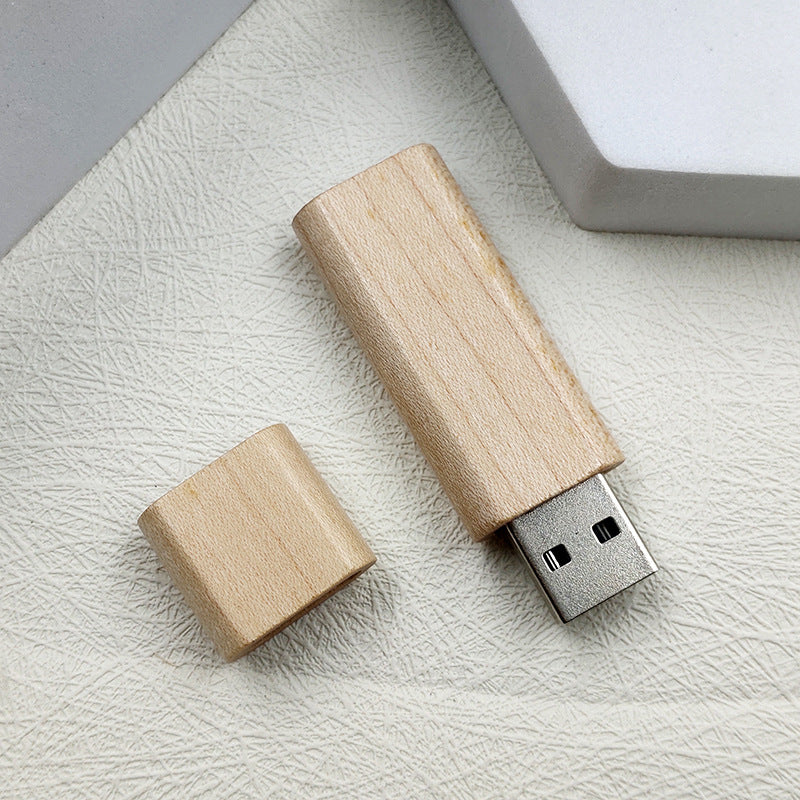 wooden flash drive