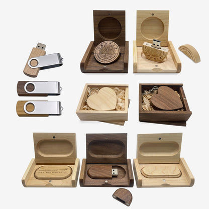 wooden usb drive